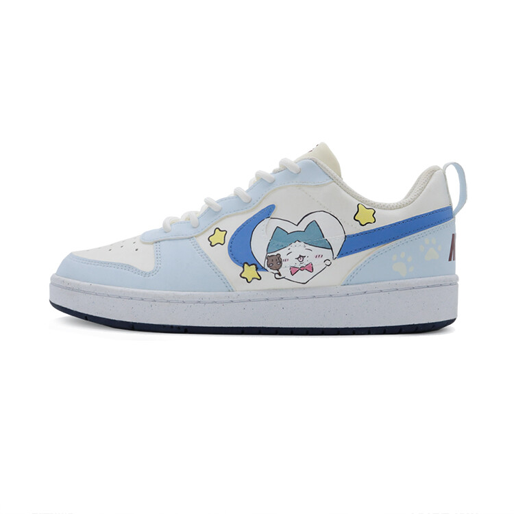 

Кроссовки Nike Court Borough Kids' Skateboarding Shoes Grade School, синий/белый