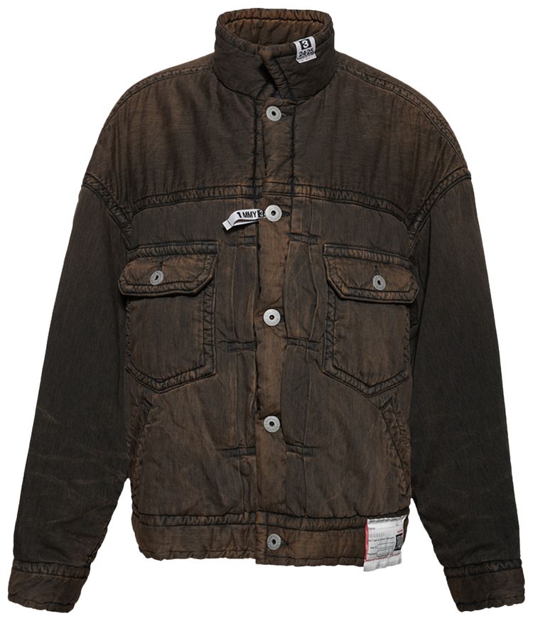 

Куртка Maison Mihara Yasuhiro Huge Puffer Denim Jacket 'Black', черный