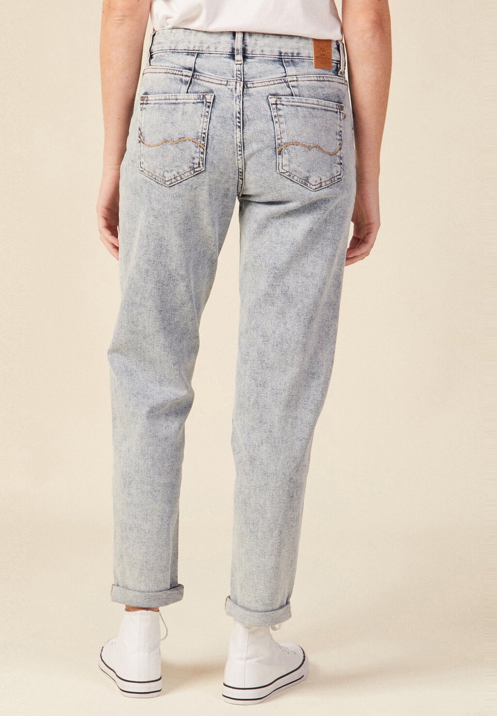

Джинсы прямого кроя GIRLFRIEND MIT 5 TASCHEN BONOBO Jeans, светло-голубой