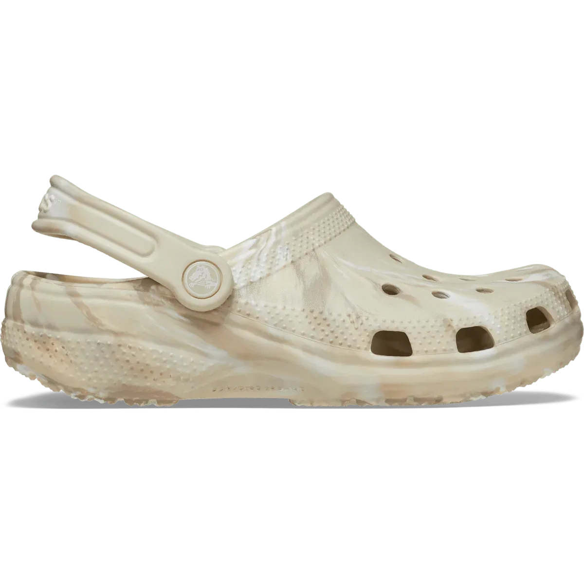 Классические мраморные сабо Crocs, Bone/Multi