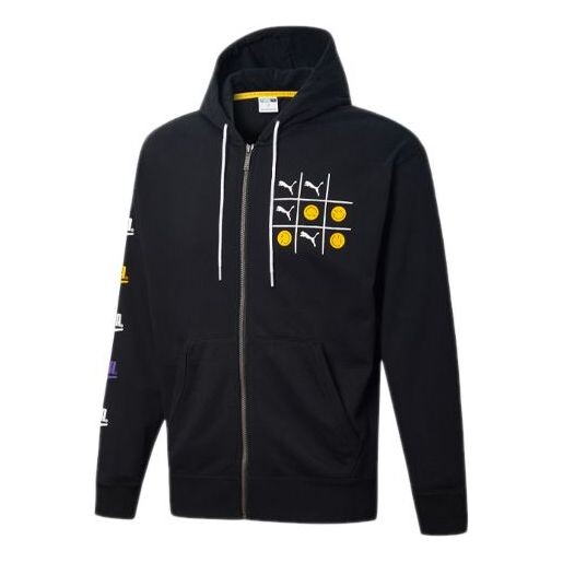 

Толстовка casual printing casual hooded jacket black Puma, черный