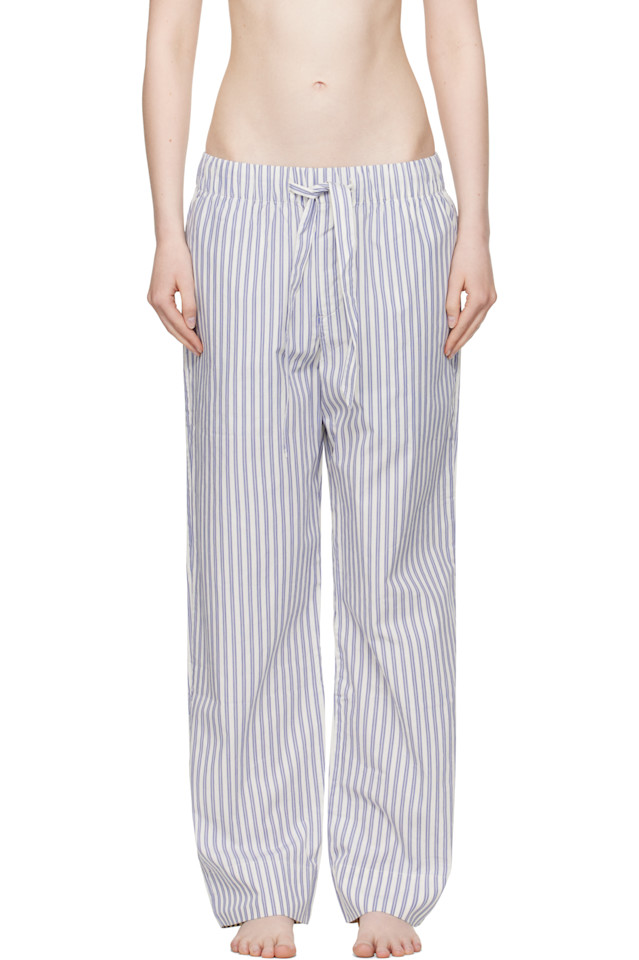 

Пижамные брюки из поплина Tekla, цвет skagen stripes