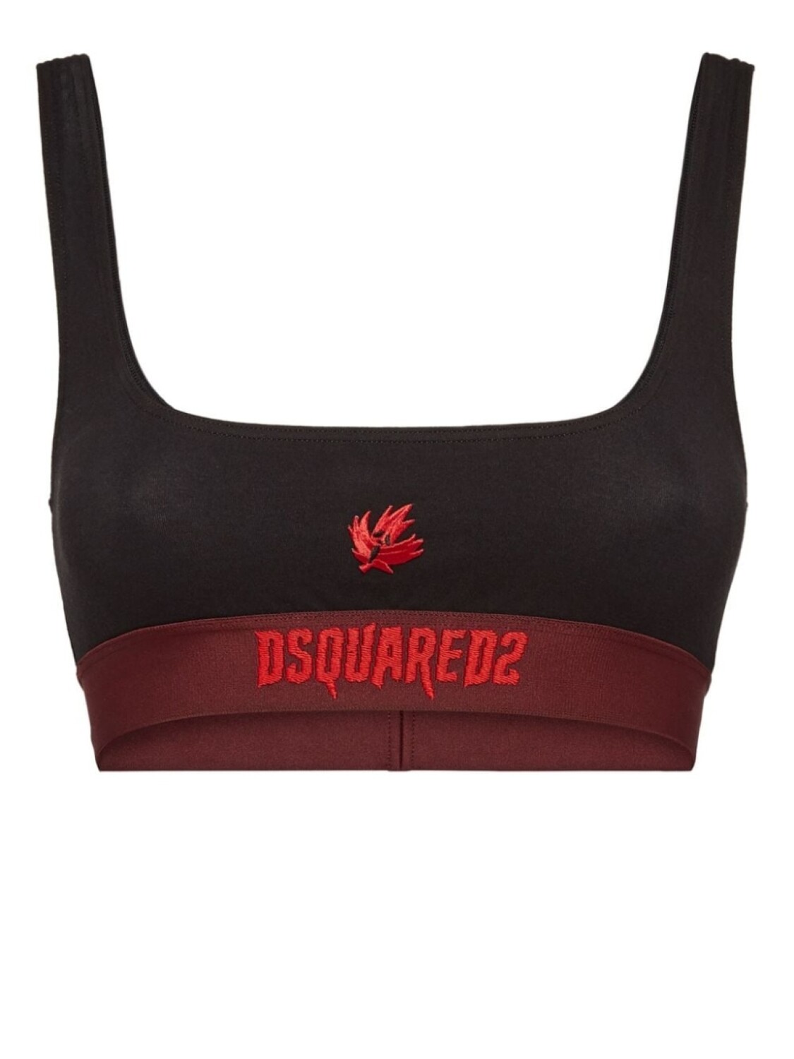 

DSQUARED2 бюстгальтер-бандо с логотипом, черный