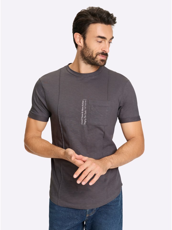 

Рубашка с короткими рукавами антрацитового цвета WITT WEIDEN