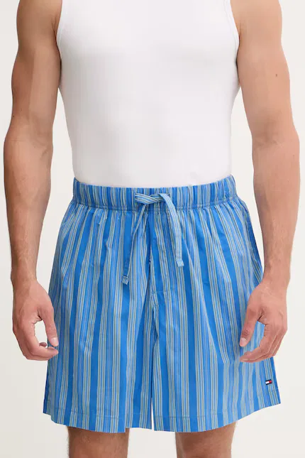 Пижамные шорты в полоску Tommy Hilfiger, синий