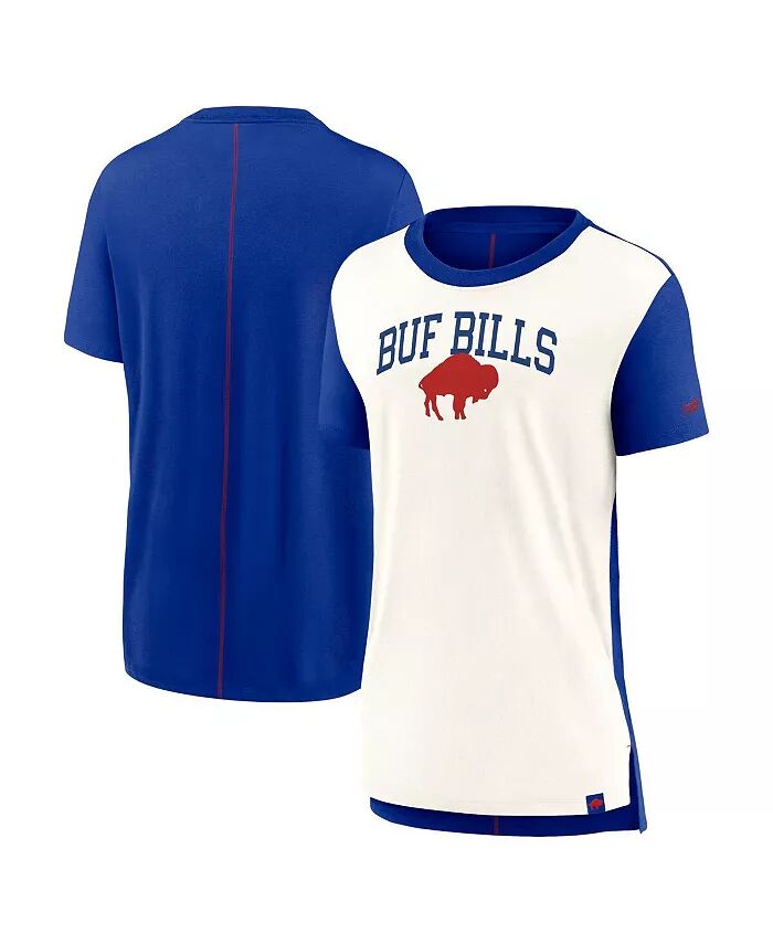 

Женская футболка с надписью Royal Buffalo Bills цвета крем/три в цвете Nike