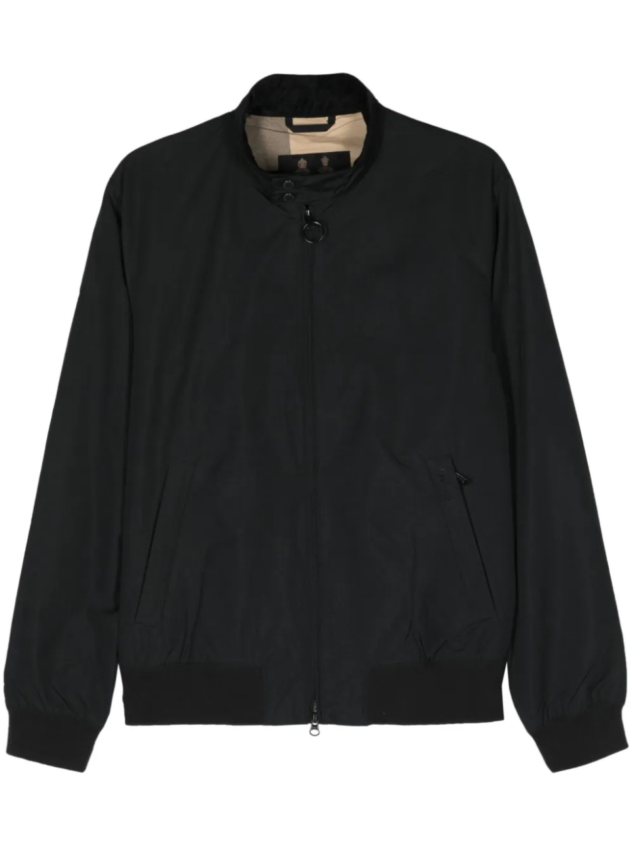 

Бомбер Royston с высоким воротником Barbour, черный