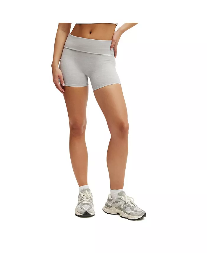 

Женские шорты Active Ultra Soft Roll Over Shortie COTTON ON, серый