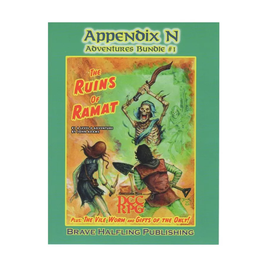 

Модуль Appendix N - Adventure Bundle #1 Ruins of Ramat & The Vile Worm, Basic Dungeons & Dragons (Original Edition) Compatible Products (Brave Halfling Publishing)