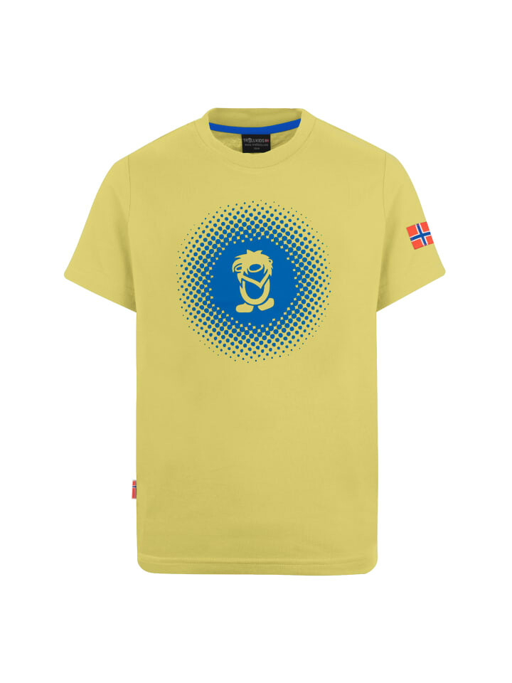 

Функциональная рубашка Trollkids Funktionsshirt Pointillism, цвет hazy yellow