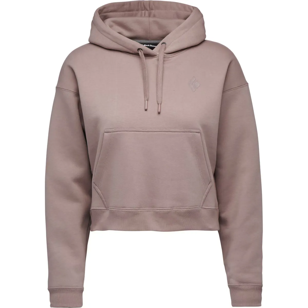 

Женская толстовка с капюшоном Black Diamond Crop, цвет Rosa
