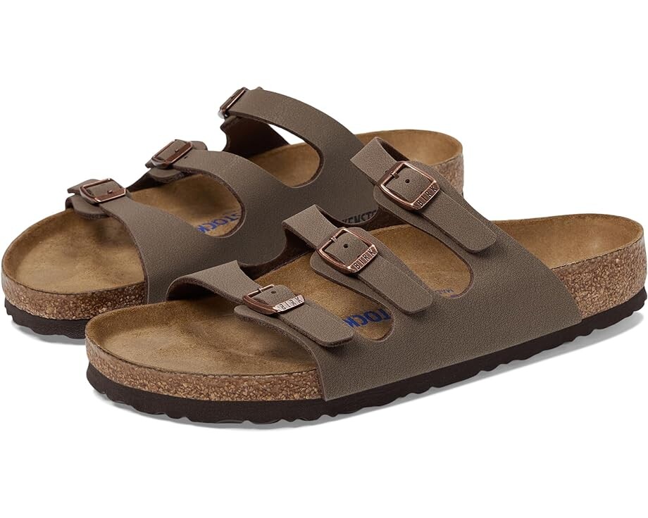 

Сандалии Birkenstock Florida Soft Footbed - Birkibuc, цвет Mocha Birkibuc