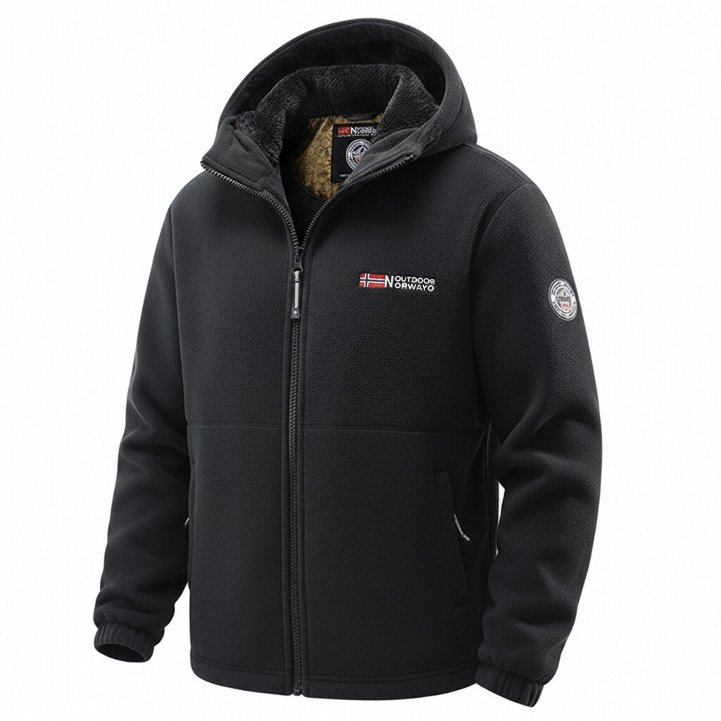 

Пуховик Unisex с капюшоном и флисовой подкладкой VanCamel, черный[thickened and fleece-lined thermal]