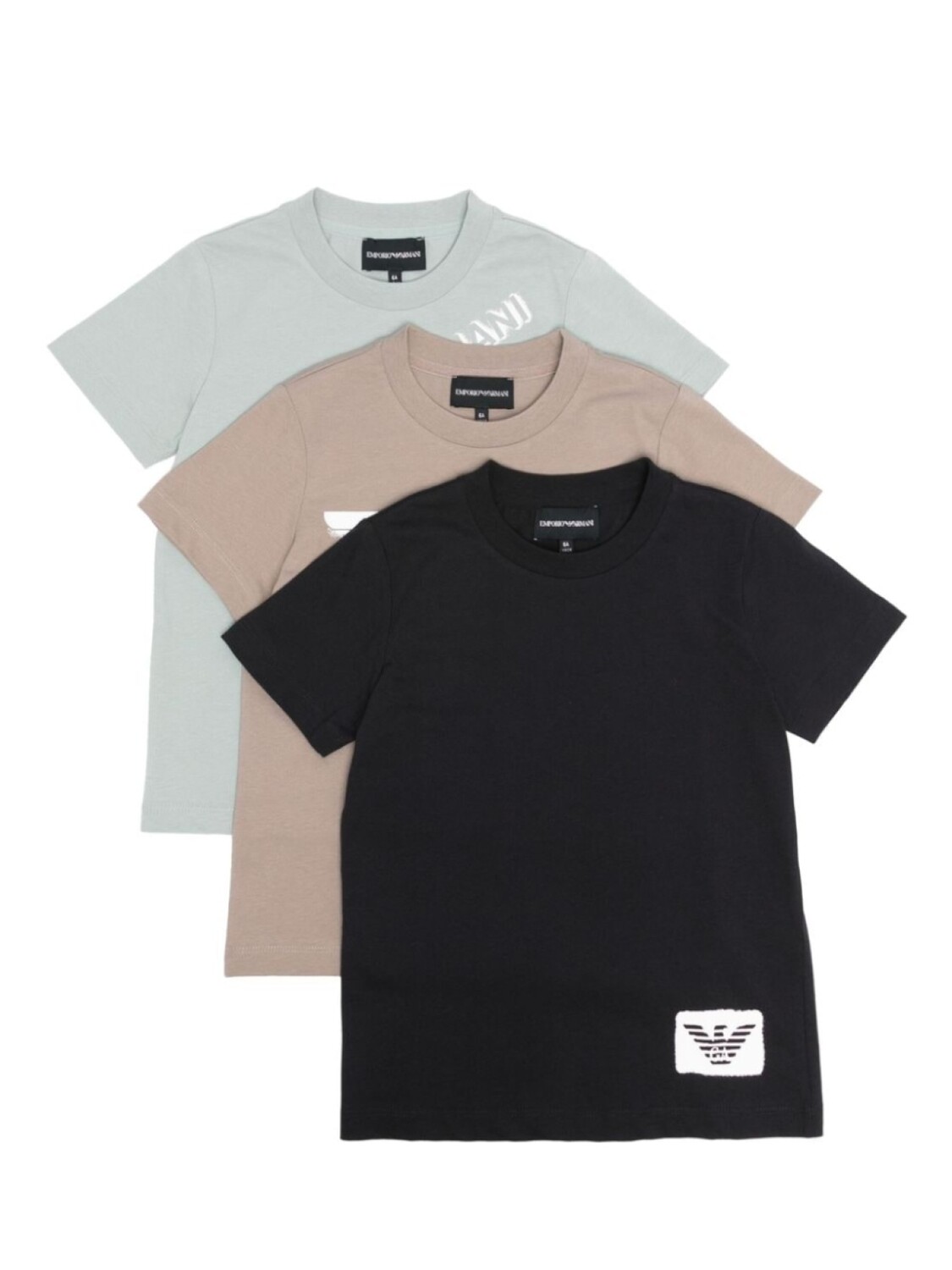 

Emporio Armani Kids комплект футболок с логотипом, черный