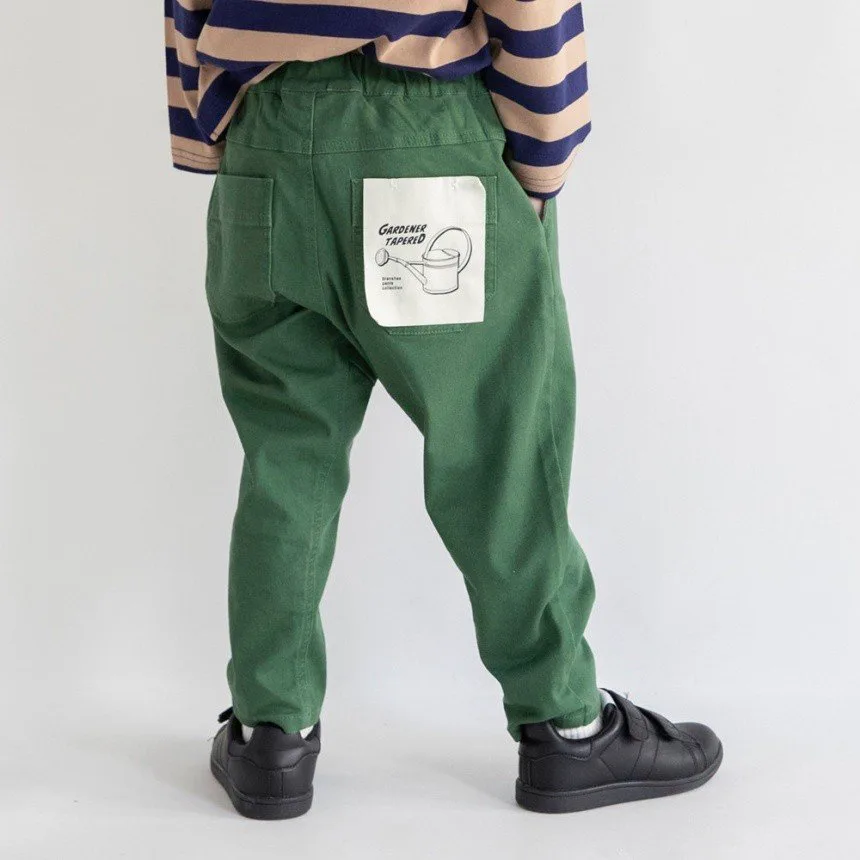 Зауженные брюки из саржи для садовника Branshes, Khaki — фото 2