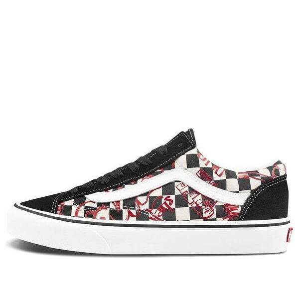 

Кроссовки style 36 'checkerboard red' Vans, черный