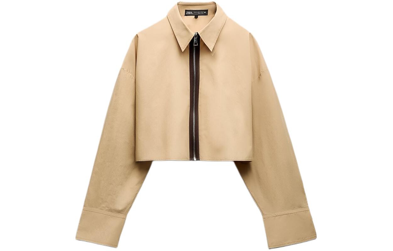 

Рубашка женская песочная Zara
