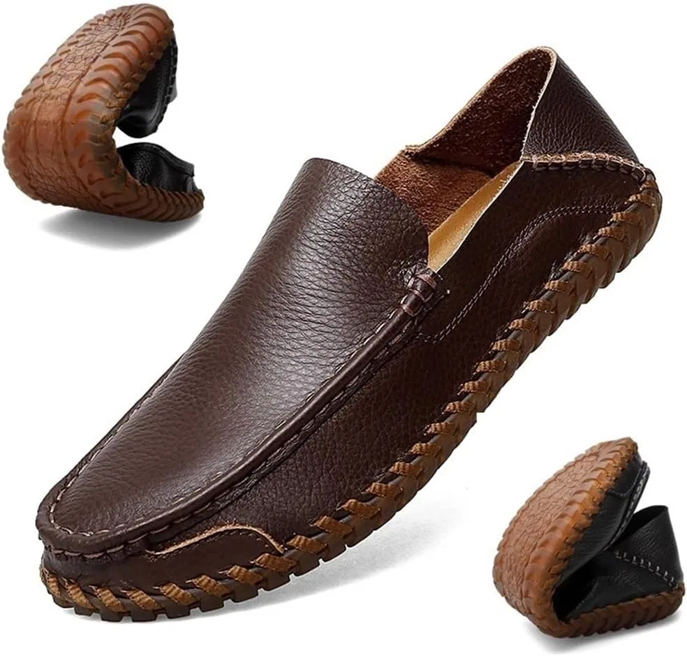 Лоферы Leather Loafers Brown DHFIRUFSHLO — фото 2