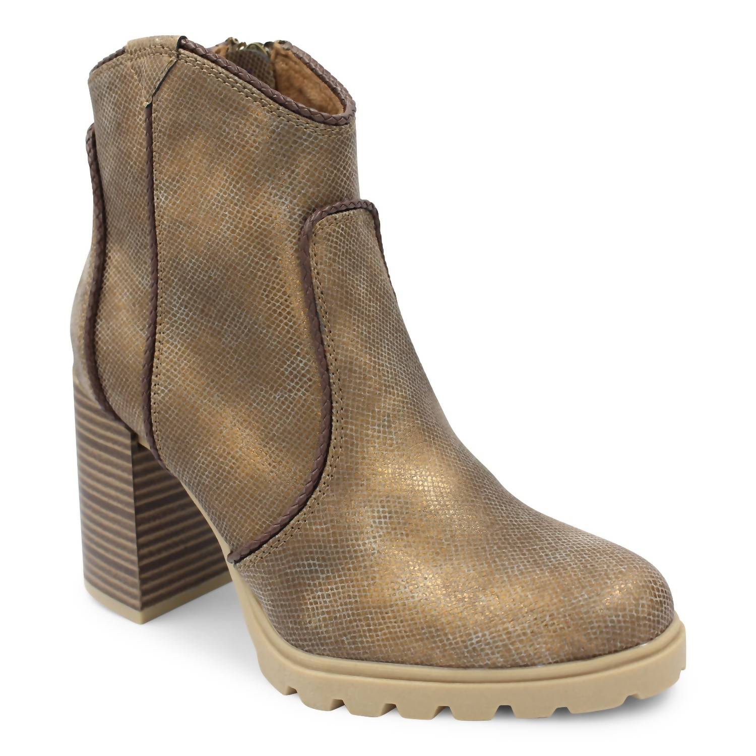Женские ботинки Waylon Western Boot в бронзовом цвете Roller Reptile Dycut BLOWFISH, цвет bronze roller reptile dycut