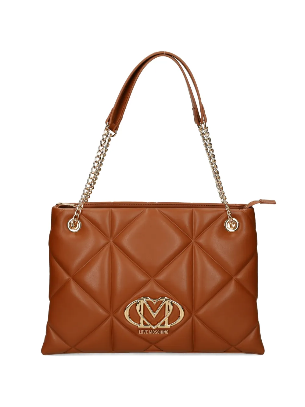 

Сумка-тоут с нашивкой-логотипом Love Moschino, коричневый