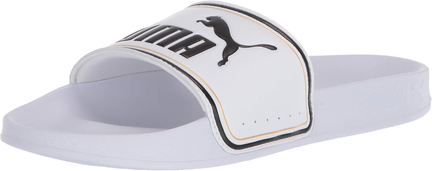 

Кроссовки PUMA для мужчин Rebound Layup, белый/черный/золотой