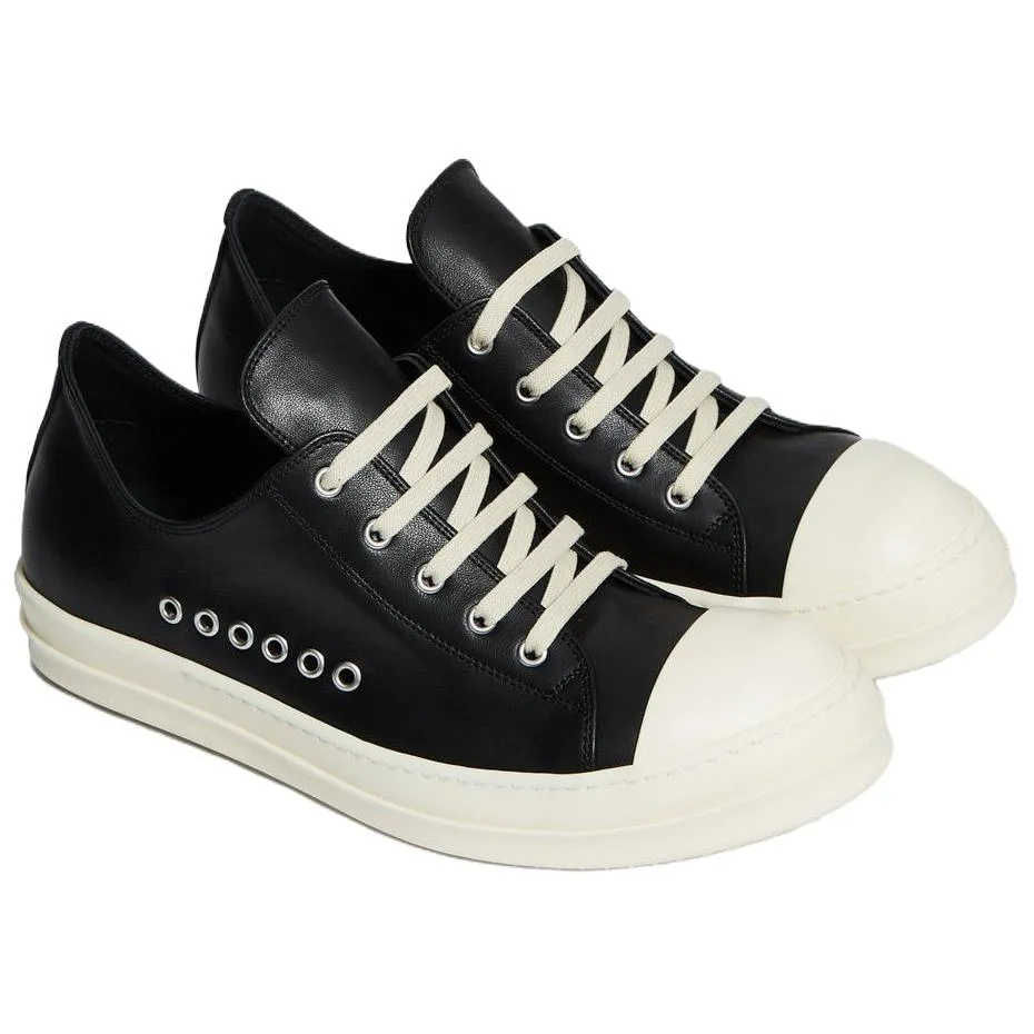 RICK OWENS Кроссовки RO Temple Extreme Low Top Skateboard Shoes 3.5cm мужские Black — фото 4