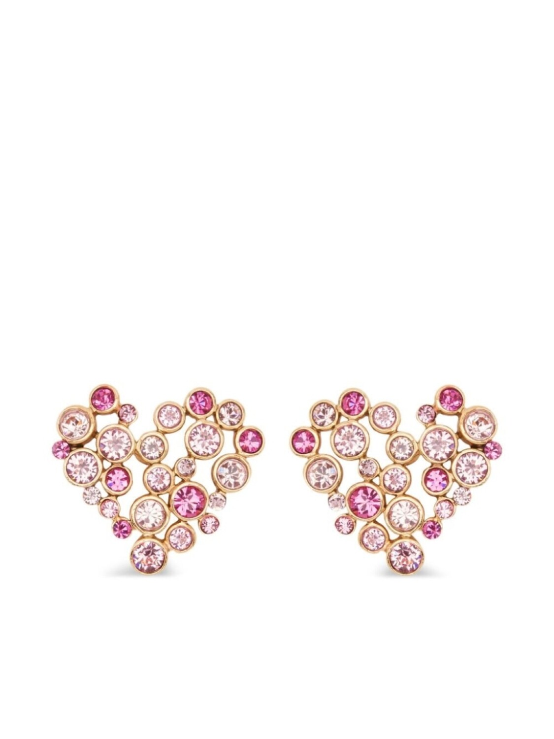 

Серьги-клипсы с кристаллами Oscar de la Renta, золотой