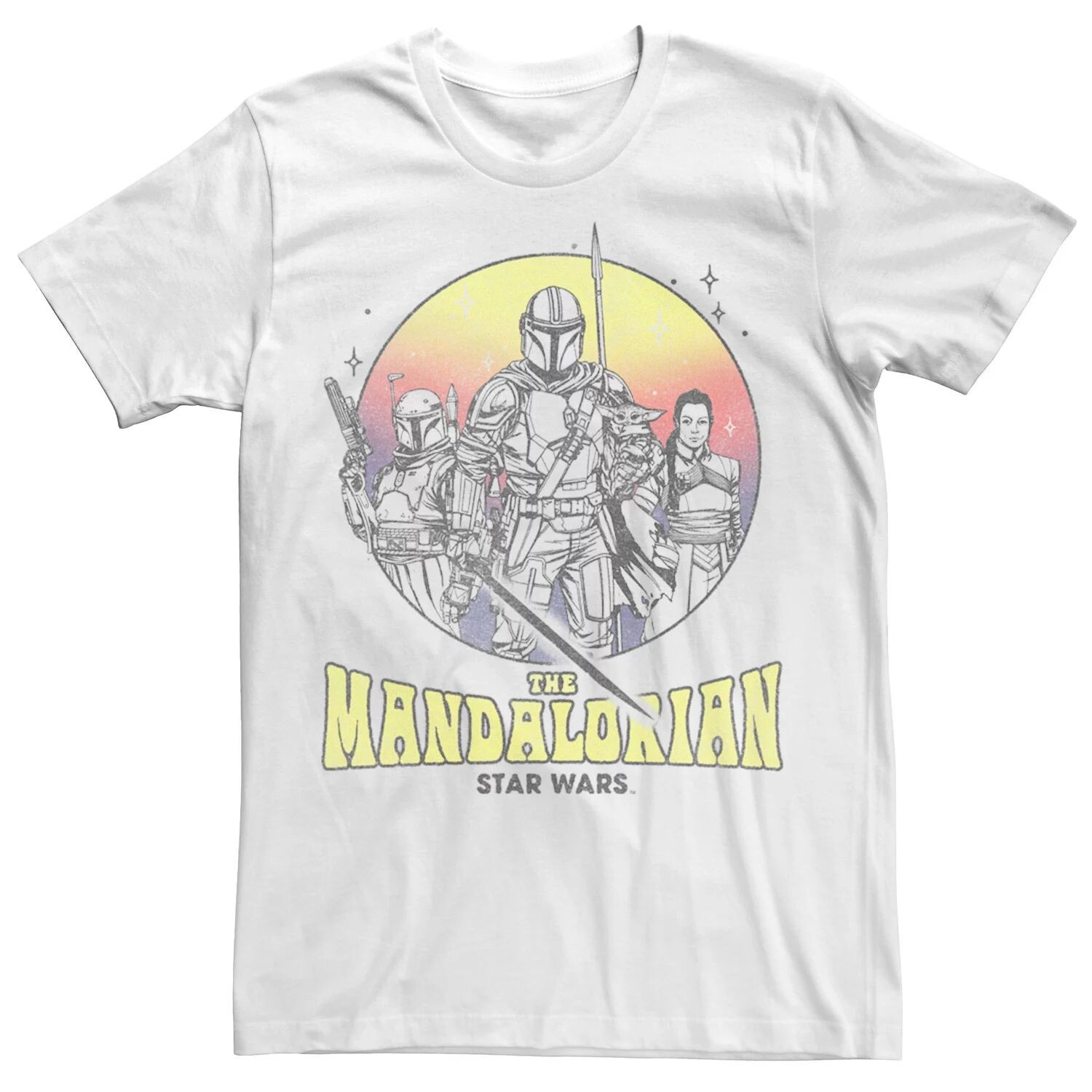 

Мужская футболка Mandalorian Star Wars в стиле ретро Mando Licensed Character