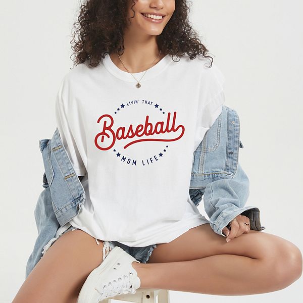

Футболка Livin' that baseball mom life garment dyed Simply Sage Market, White, Белый, Футболка Livin' that baseball mom life garment dyed Simply Sage Market, White