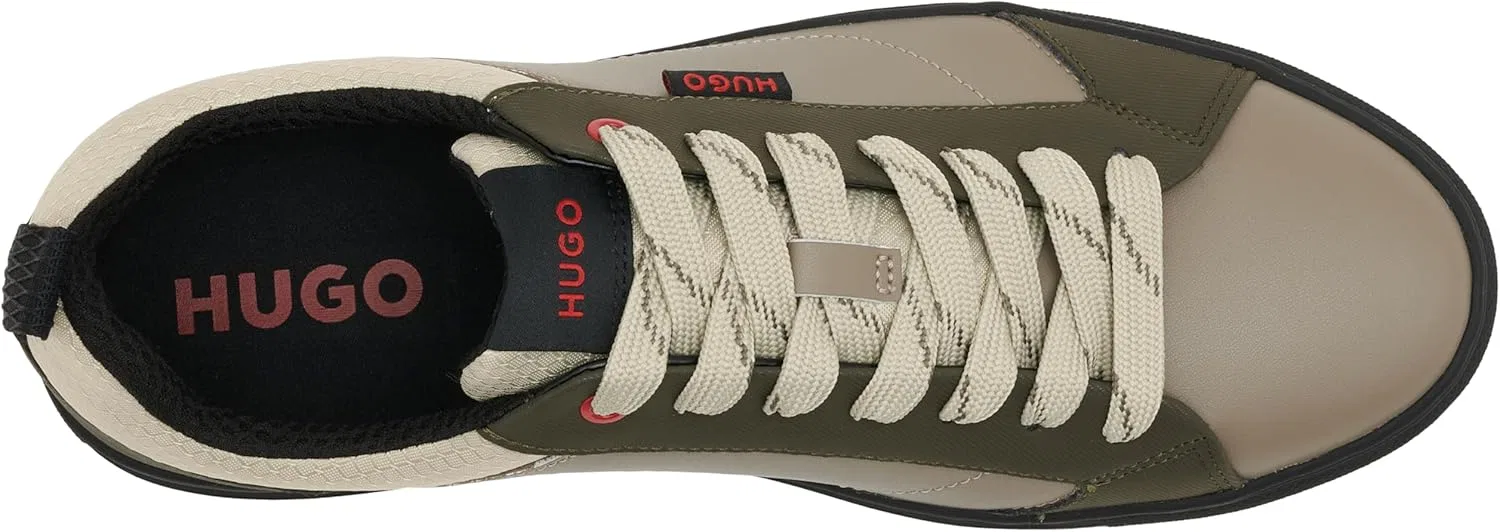 Кроссовки HUGO Men's Morrie_Tenn_alpu Tennis, Open Brown246 — фото 3