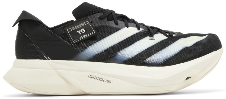 

Кроссовки adidas Y-3 Adizero Adios Pro 3 'Black Off White', черный
