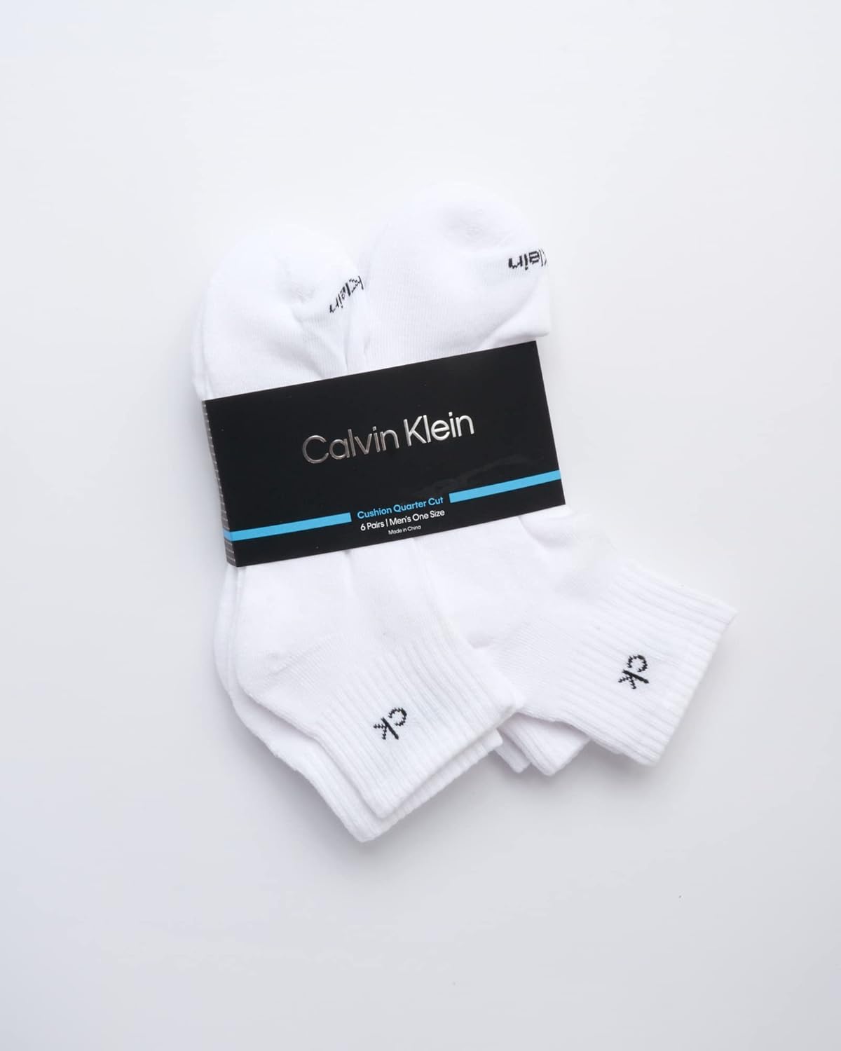 Мужские носки Calvin Klein Quarter - 6 пар мягких мини-носков для мужчин, идеально подходят для бега, занятий спортом и пешего туризма., White — фото 2