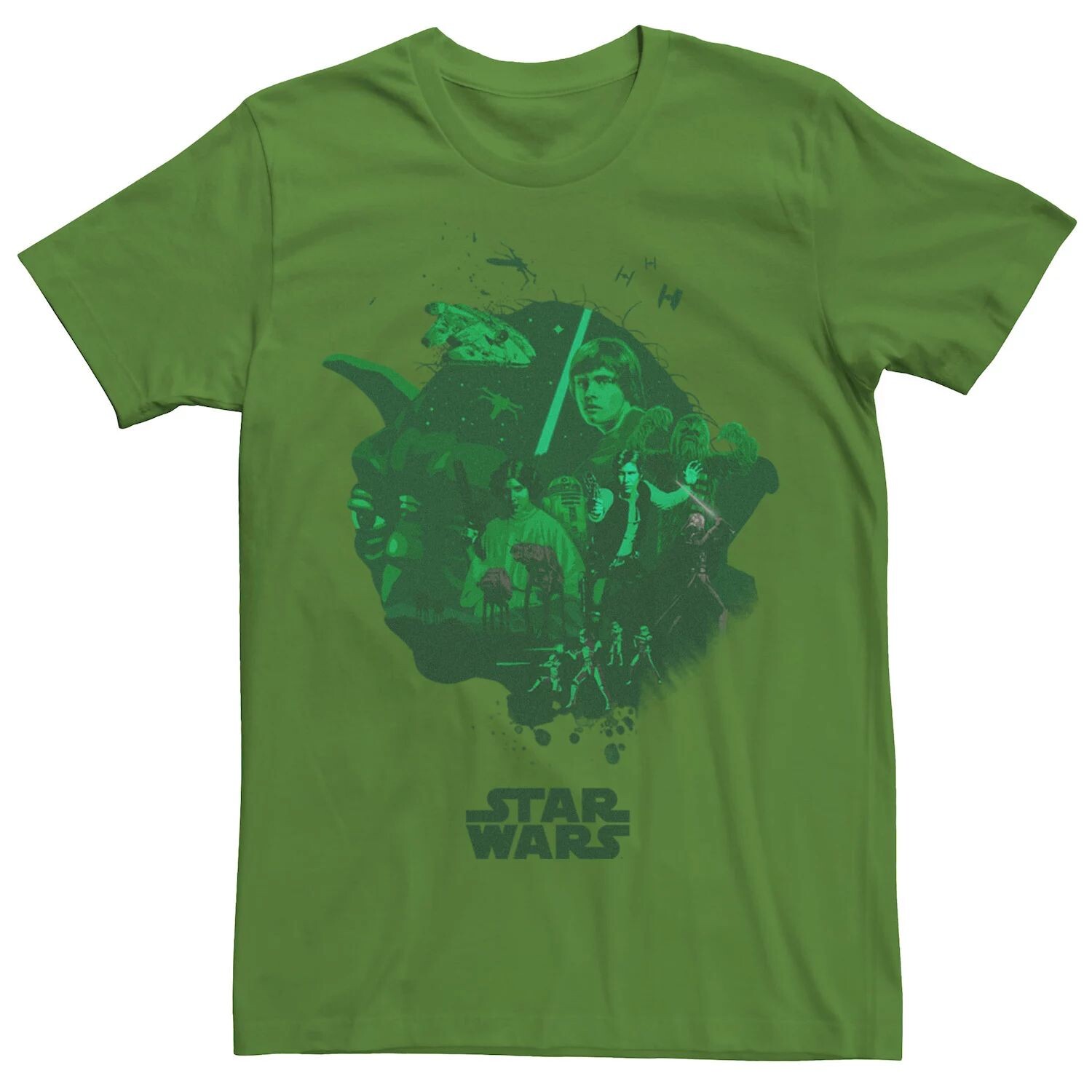 

Мужская футболка «Сцены в голове Йоды» Star Wars