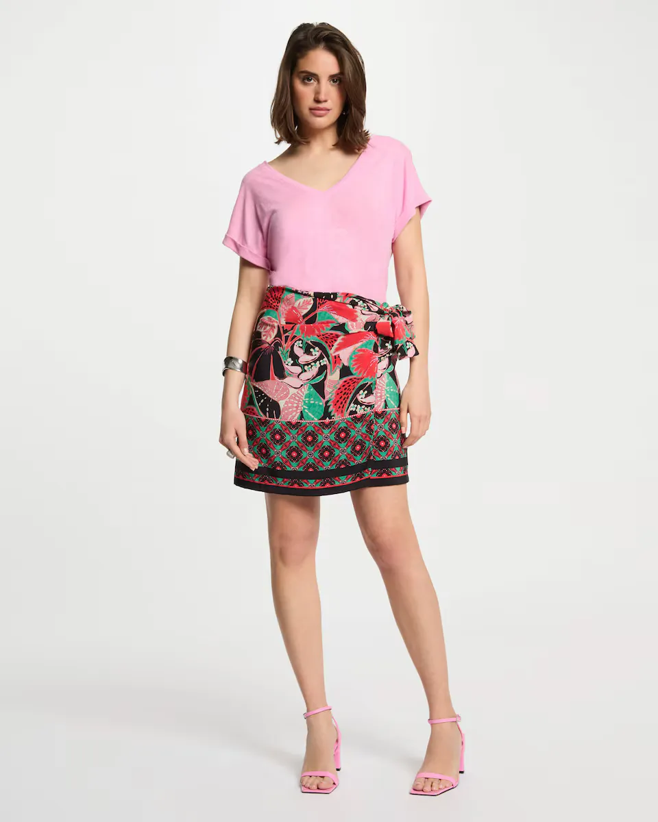 

Короткая юбка с принтом Morgan, мультиколор