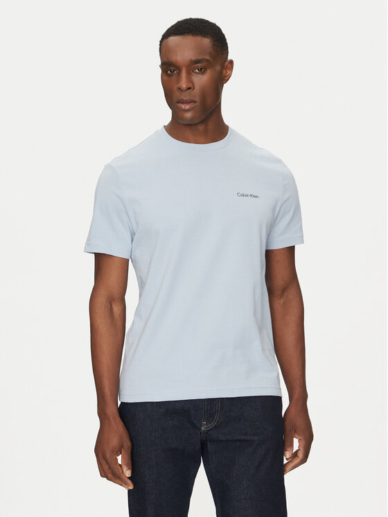 

Футболка обычного кроя Linear Box Logo K10K114152 Calvin Klein, голубой