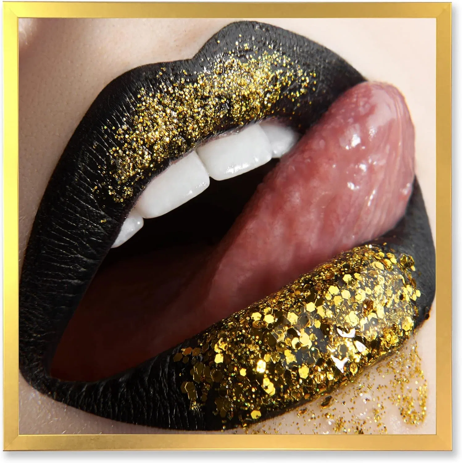 Губная помада DesignQ с блестками, черная, 2.27 кг