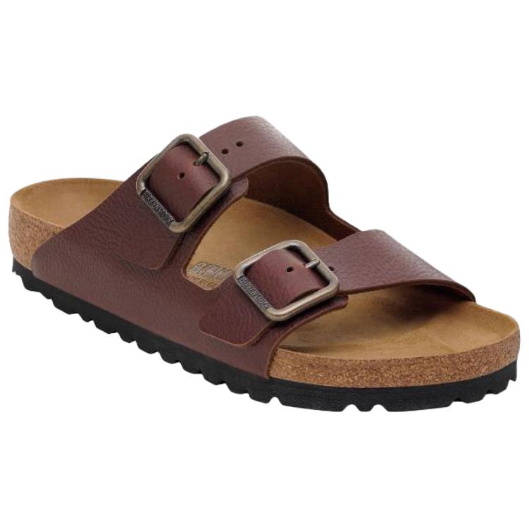 Birkenstock Arizona Shoes мужские темно-коричневые Regular Loose Fit — фото 3