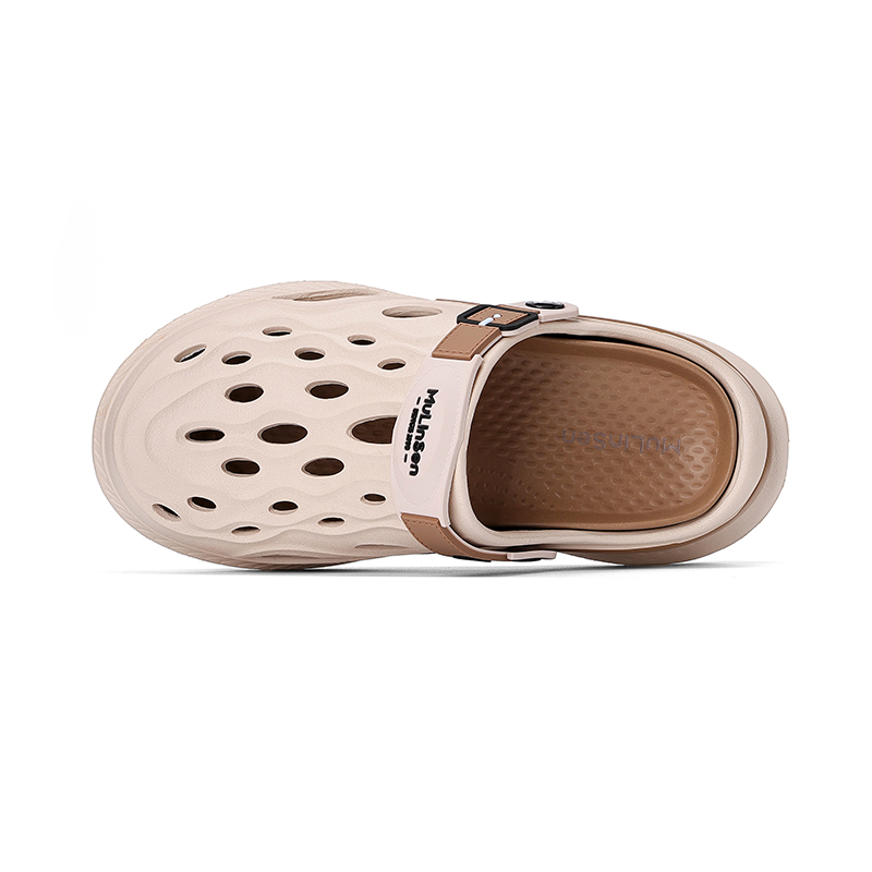 Mulinsen Клоги мужские бежево-коричневые, цвет Beige Brown — фото 4