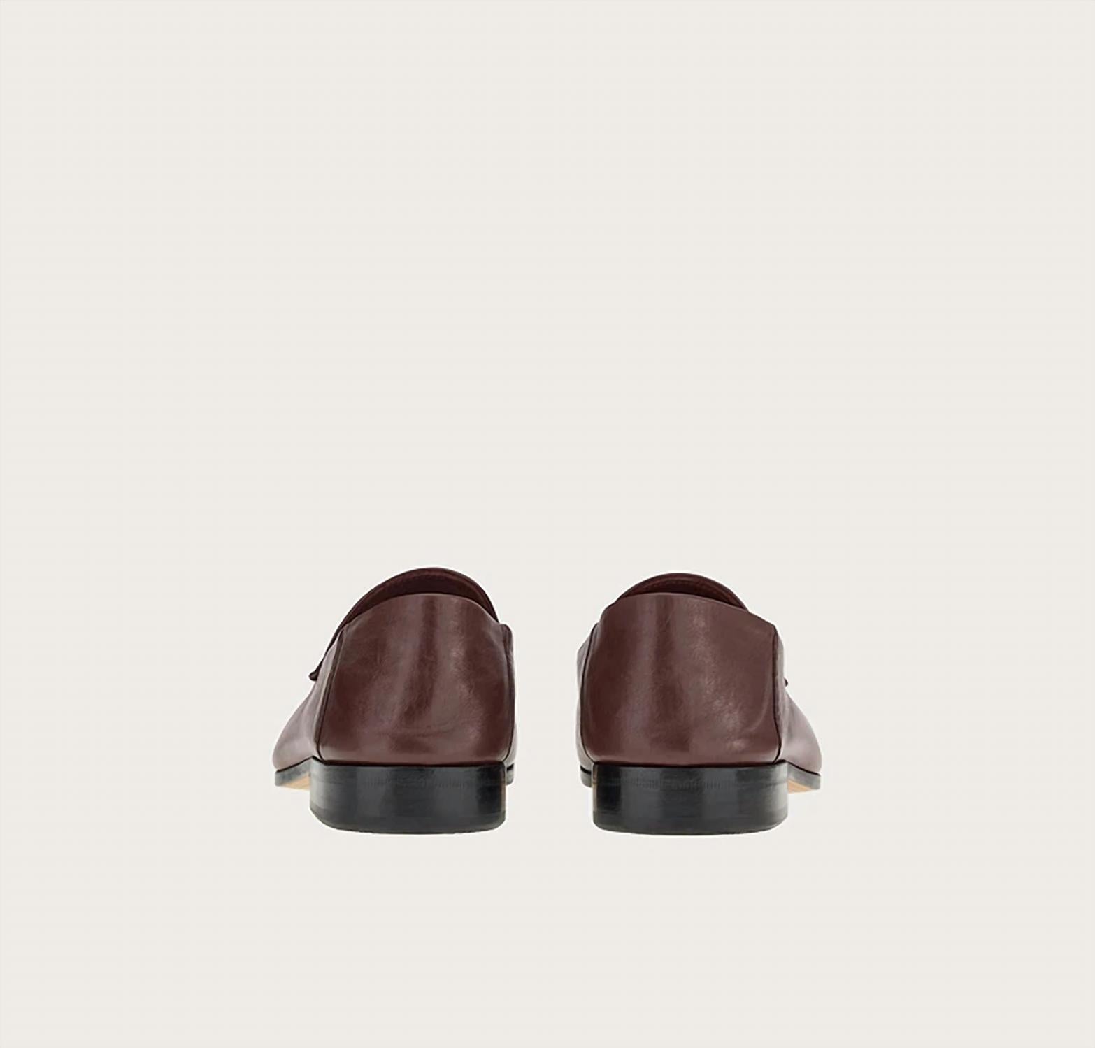 Мужские мокасины Melbourne Gancini Ornament в цвете Nebbiolo Salvatore Ferragamo, Nebbiolo — фото 3