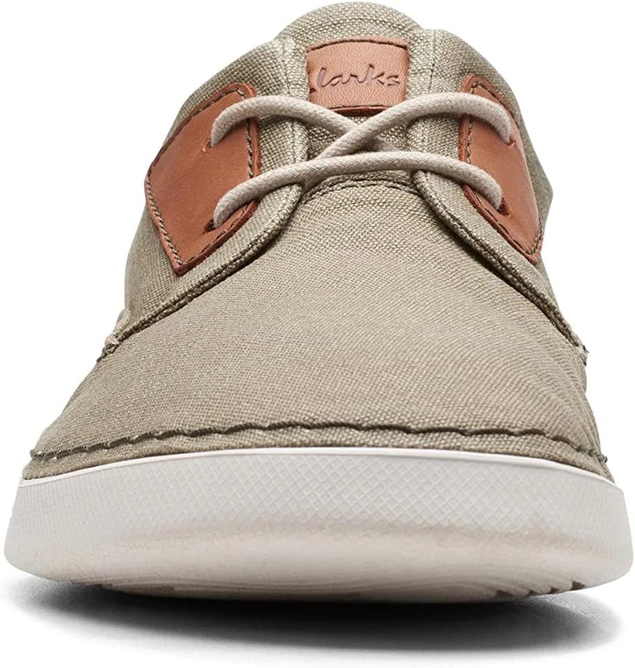 Мужские кроссовки Clarks Gereld Tie Trainers, Olive Green — фото 2