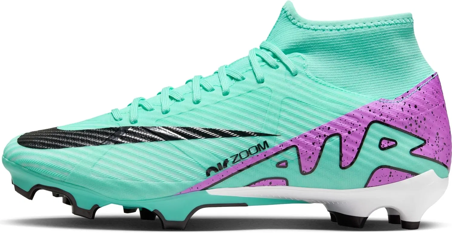 Кроссовки Nike Herren Zoom Superfly 9 Academy Fg/Mg Fussballschuh, Multicoloured Hyper Turq Fuchsia Dream Black White