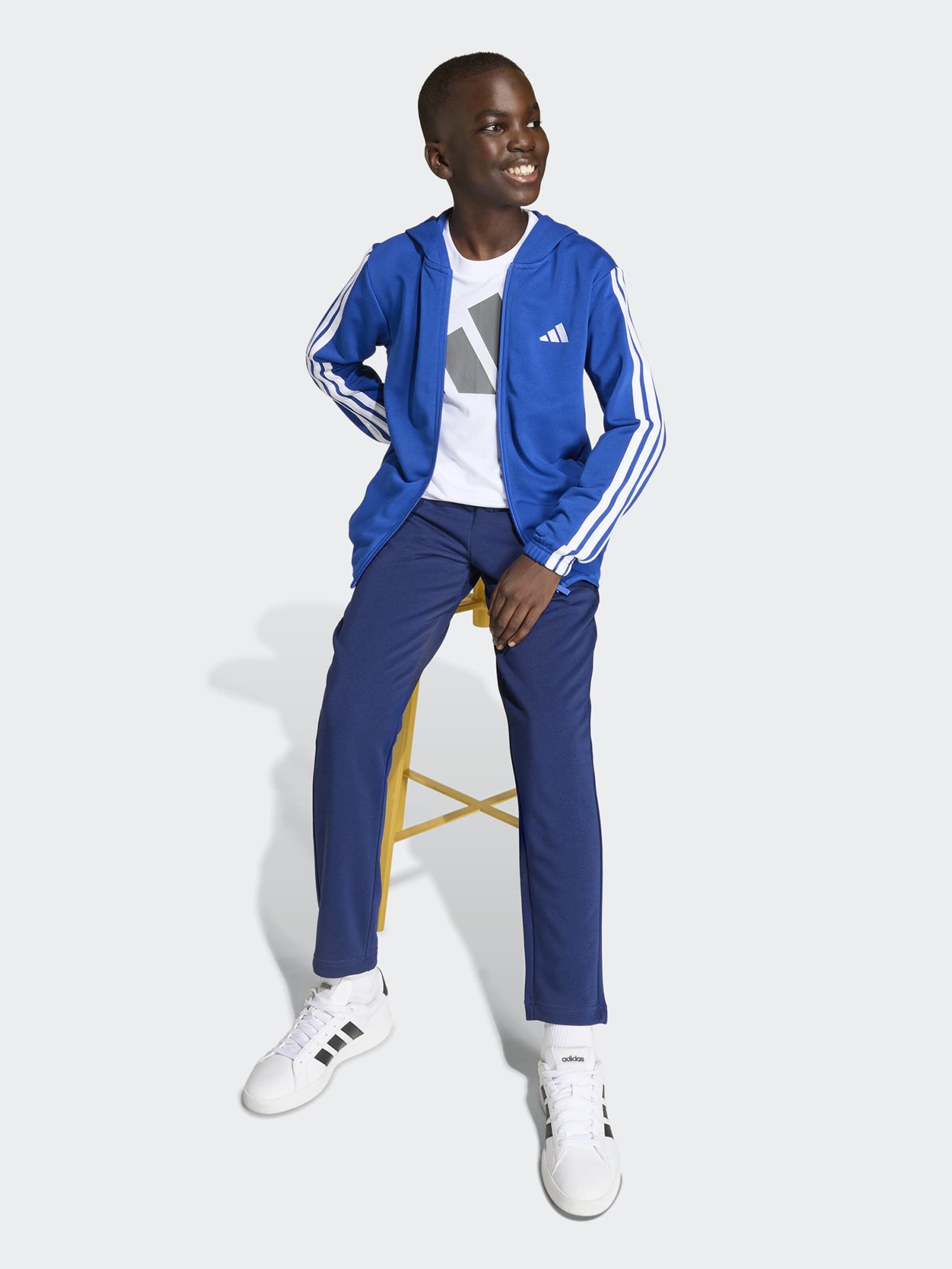Adidas Sportswear Тренировочный костюм в синем, темно-синем цвете — фото 4