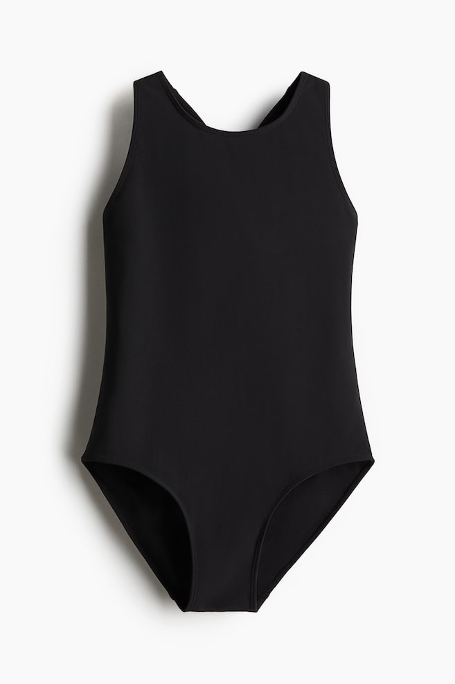 

Спортивный купальник с лайкрой H&M, черный