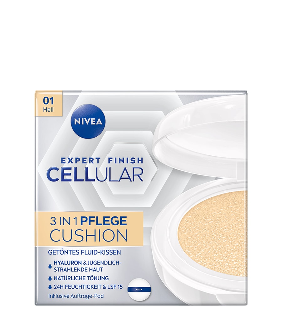 

Подушка-основа NIVEA Cellular Expert Finish 3in1 Pflege Cushion, Hell, 15 ml