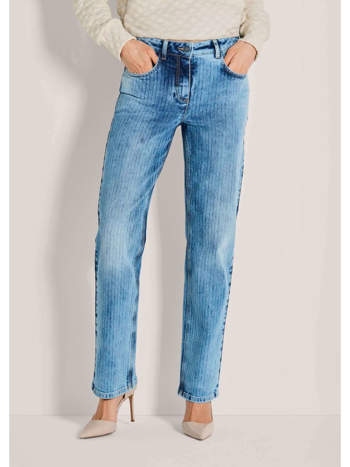 

MADELEINE Джинсы с высокой талией и пятью карманами, выбеленные