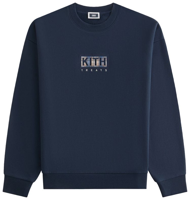 

Свитшот Kith Treats Plaid Logo Nelson Crewneck, черный