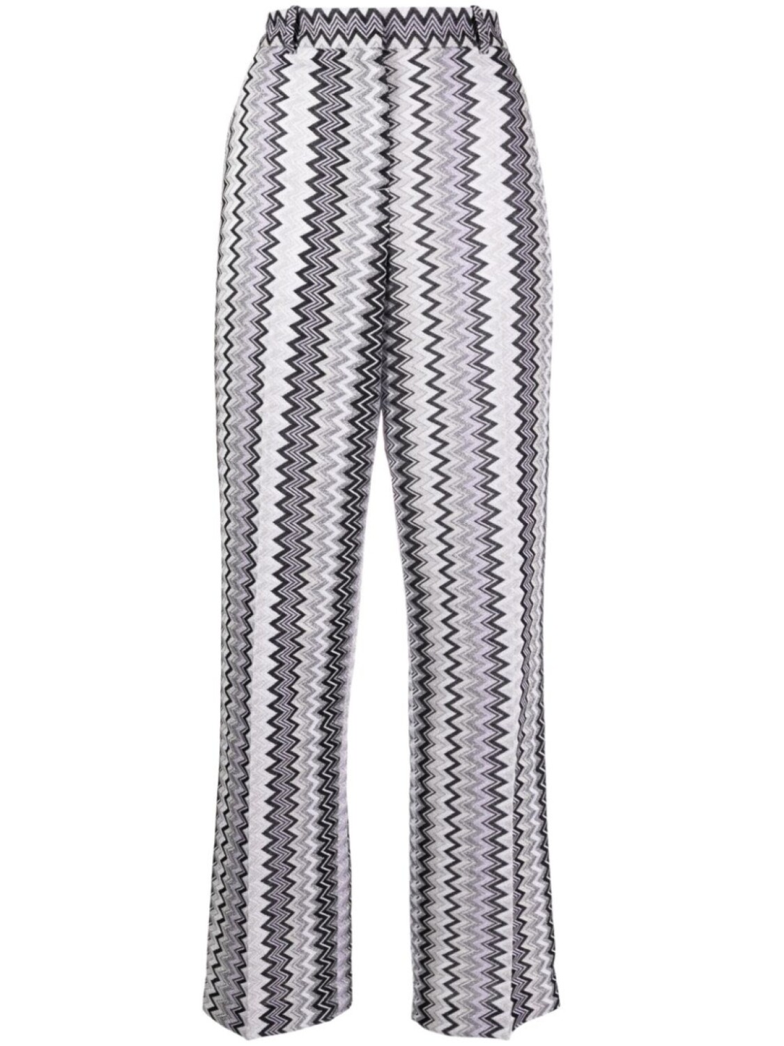 

Брюки с завышенной талией и узором зигзаг Missoni, фиолетовый