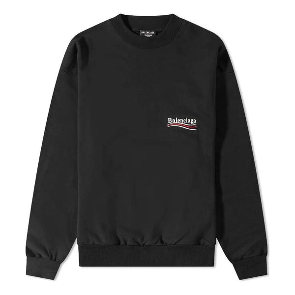 

Свитер political campaign crewneck sweater 'black' Balenciaga, черный