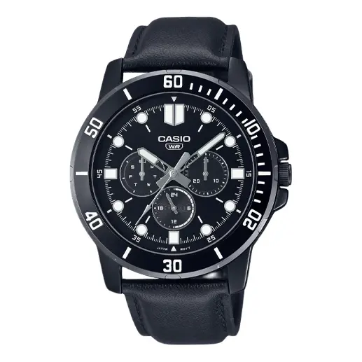 

Часы Casio Dress Classic Minimalistic Stainless Steel Analog Watch 'Black Metallic', черный