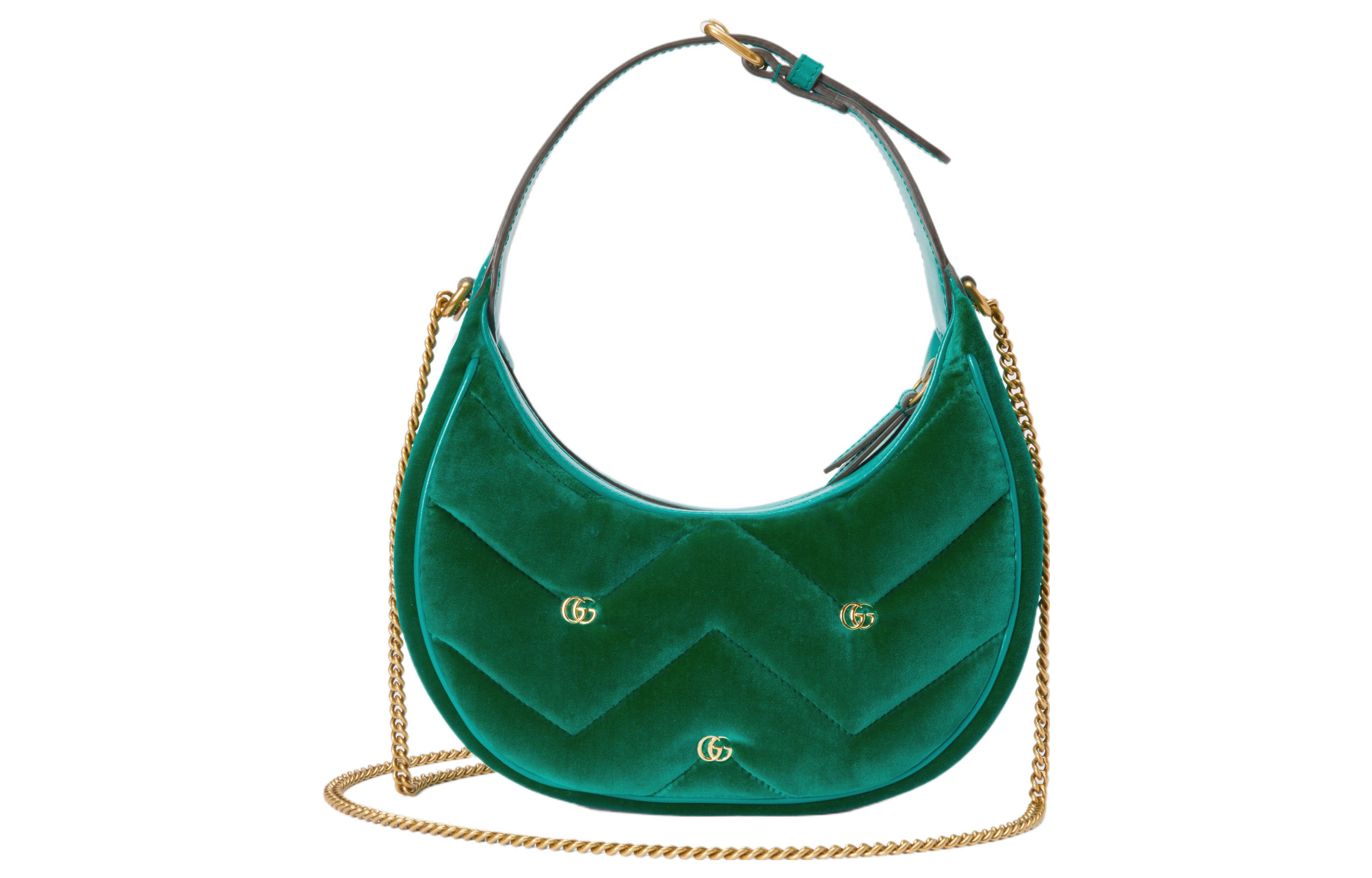 Женская бархатная сумка Gucci GG Marmont — фото 3